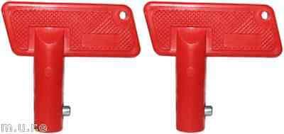 2 Isolator Switch Spare Replacement Key For Battery Main Cut Off Robinson K594K - Mid-Ulster Rotating Electrics Ltd