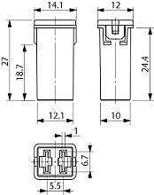 30 Amp Pal Japanese Fuse Slow Blow Jcase Series Pink 12V 24V 32V Cargo 192106 - Mid-Ulster Rotating Electrics Ltd