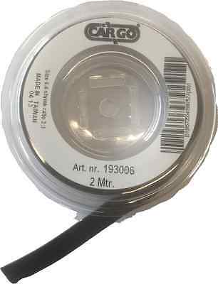 Heat Shrink Tubing Sleeving Wire Cover 6.4Mm 2Meter Roll 2:1 Ratio Cargo 193006 - Mid-Ulster Rotating Electrics Ltd