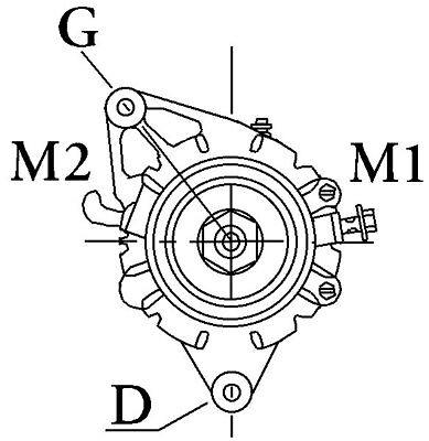 17 Acr Alternator Lucas Type 12V 110178 Lra100 Classic Vintage Wood Auto 16001 - Mid-Ulster Rotating Electrics Ltd