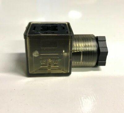 Hydraulic Solenoid Valve Plug Din W/ Led Indicator Light 12V 24V 10A Mure Hsv10 - Mid-Ulster Rotating Electrics Ltd