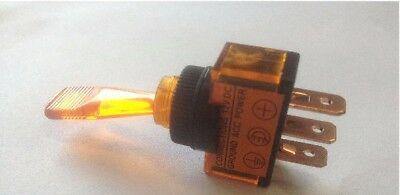 On Off Toggle Switch Flip Flick Amber 12V 20A Car Dash Light Robinson K801 - Mid-Ulster Rotating Electrics Ltd