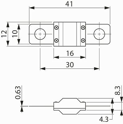 Midi Fuse 200 Amp Littelfuse Bolt Down Purple M5 12V 24V 32V Cargo 192976 - Mid-Ulster Rotating Electrics Ltd