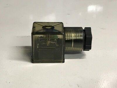 Hydraulic Solenoid Valve Plug Din W/ Led Indicator Light 12V 24V 10A Mure Hsv10 - Mid-Ulster Rotating Electrics Ltd