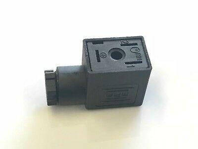 Hydraulic Solenoid Valve Connector Plug 12V 24V 10A Din 43650B Mure Hsv.Mini.10 - Mid-Ulster Rotating Electrics Ltd