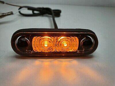 Quick Fit Led Marker Light Amber 12V 24V Hella Style Kelsa Bar Mure Laml001Qf - Mid-Ulster Rotating Electrics Ltd