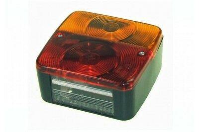 1 X Rear Trailer Combination Lamp Square Caravan Light W/Bulbs Maypole Mp17B - Mid-Ulster Rotating Electrics Ltd