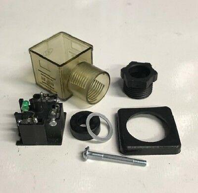 Hydraulic Solenoid Valve Plug Din W/ Led Indicator Light 12V 24V 10A Mure Hsv10 - Mid-Ulster Rotating Electrics Ltd