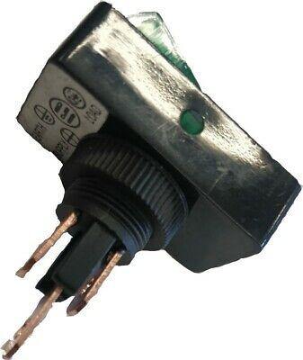 On Off Rocker Switch Rectangular 12V Green 180178 Robinson K473 - Mid-Ulster Rotating Electrics Ltd