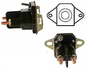 Universal Solenoid 12V 80A 1 + 4" Studs 3 Terminal Mower John Deere Cargo 234070 - Mid-Ulster Rotating Electrics Ltd