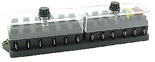 12 Way Blade Spade Type Fuse Box Holder Side Entry Robinson K332 - Mid-Ulster Rotating Electrics Ltd