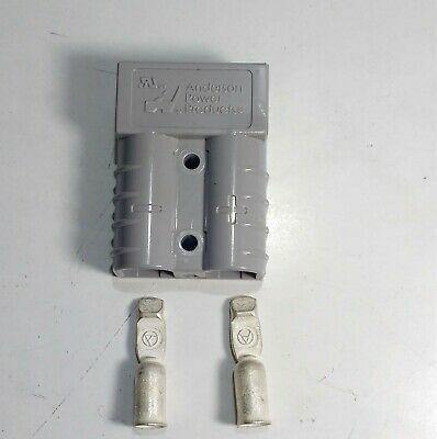 Genuine Anderson 50 Amp Small Grey 600V Battery Connector Plug Wood Auto Ter3010 - Mid-Ulster Rotating Electrics Ltd