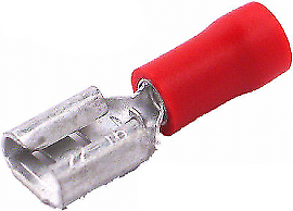 50 Male 50 Female 6.3Mm Red Spade Crimp Terminal Ctie T1Pof63508/M63508 - Mid-Ulster Rotating Electrics Ltd
