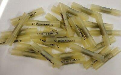 50 X Heat Shrink Butt Splice Terminal Glue Duraseal Type Yellow Ctie Hs3.0 - Mid-Ulster Rotating Electrics Ltd