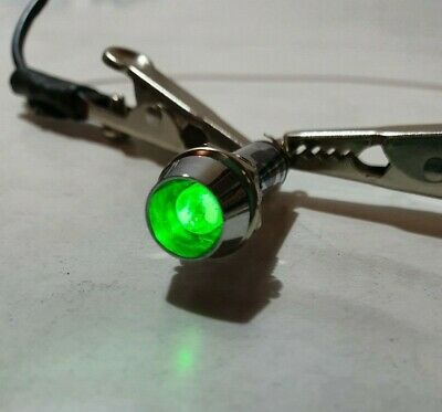 Green Led Warning Indicator Round Panel Light Lamp 12V 24V Cargo 181571 - Mid-Ulster Rotating Electrics Ltd