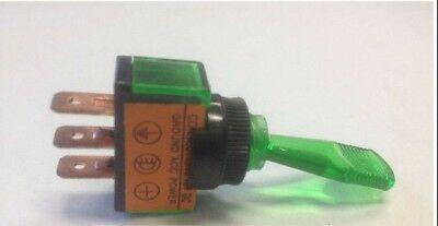 On Off Toggle Switch Flip Flick Green 12V 20A Car Dash Light Robinson K803 - Mid-Ulster Rotating Electrics Ltd