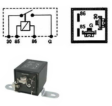 4 Pin Split Charge Relay Lucas Type Srb600 12V 60A 33Ra Wood Auto Rly1047 - Mid-Ulster Rotating Electrics Ltd