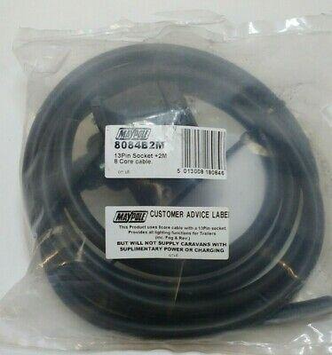 13 Pin Trailer Socket Pre-Wired Cable 12N 8 Core Cable Towing Maypole Mp8084B2M - Mid-Ulster Rotating Electrics Ltd
