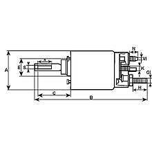 PUSH BUTTON STARTER SOLENOID 12V 3 TERMINAL SRB716 76702 CARGO 233954 - Mid-Ulster Rotating Electrics Ltd