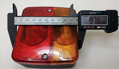 1 X Rear Trailer Combination Lamp Square Caravan Light W/Bulbs Maypole Mp17B - Mid-Ulster Rotating Electrics Ltd