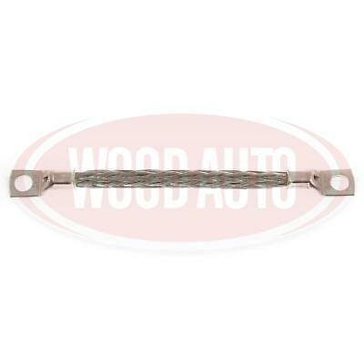 Braided Battery Lead 6" 130 Amp 8Mm Eye Terminals Earth Cable Wood Auto Bet1000 - Mid-Ulster Rotating Electrics Ltd