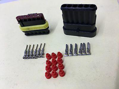 6 Way Superseal Plug Kit Connector Waterproof Marine Lorry Cargo 12V 24V - Mid-Ulster Rotating Electrics Ltd