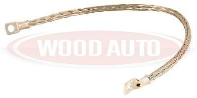 Braided Battery Lead 450Mm 130 Amp 19mm² Terminals Earth Cable Wood Auto Bet1004 - Mid-Ulster Rotating Electrics Ltd