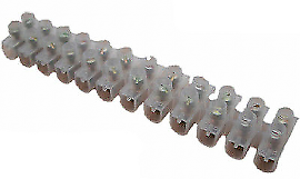 12 Way 15Amp Wire Cable Terminal Connector Strips Blocks Electrical Ctie Uk Cs15 - Mid-Ulster Rotating Electrics Ltd