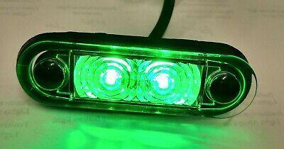 Quick Fit Led Marker Light 12V 24V Hella Style Kelsa Bar Green Mure Laml004Qf - Mid-Ulster Rotating Electrics Ltd