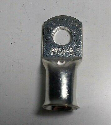 5X 50Mm X M8 Copper Tube Crimp Terminal Ring Battery Cable Eye Wood Auto Ctt5008 - Mid-Ulster Rotating Electrics Ltd