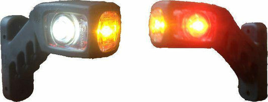2x 12V 24V RUBBER FLEXIBLE LED SIDE OUTLINE MARKER INDICATOR LIGHT LAMP 241 WAS241 - Mid-Ulster Rotating Electrics Ltd