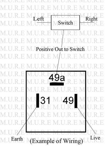3 Pin Flasher Relay Indicator 12V 98W Max Turn Signal Unit Wood Auto Flh1003 - Mid-Ulster Rotating Electrics Ltd