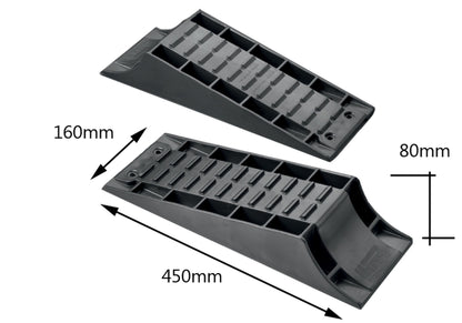 2 x Froli Level Ramps and Spirit Level for Caravans and Motorhomes 8000kgs Maypole MP4601 & MP835B