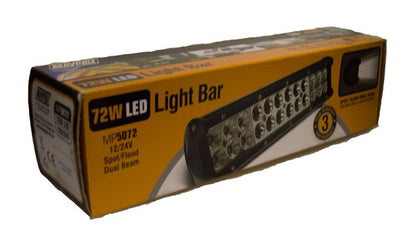 MAYPOLE LED LIGHT BAR 12/24V 72W (24 x 3W) SPOT/FLOOD COMBO IP67 MP5072 - Mid-Ulster Rotating Electrics Ltd
