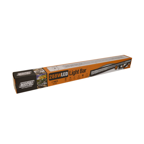 MAYPOLE EXTRA LARGE LED LIGHT BAR 12/24V 288W (96 x 3W) SPOT/FLOOD COMBO IP67 MP5074 - Mid-Ulster Rotating Electrics Ltd