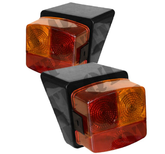 1 x Pair Rear Lamps Kit With Housings Indicator Position Side Brake Deutz Case Tractor QTP54020