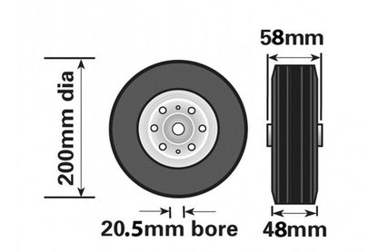 Steel Wheel For Telescopic Small Jockey Wheel Genuine Maypole 200Mm Mp228 - Mid-Ulster Rotating Electrics Ltd
