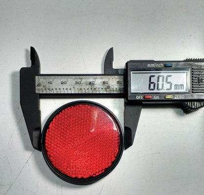 2 X Rear Red Reflector Trailer Truck Horsebox Tractor Round Maypole Mp854SSB - Mid-Ulster Rotating Electrics Ltd