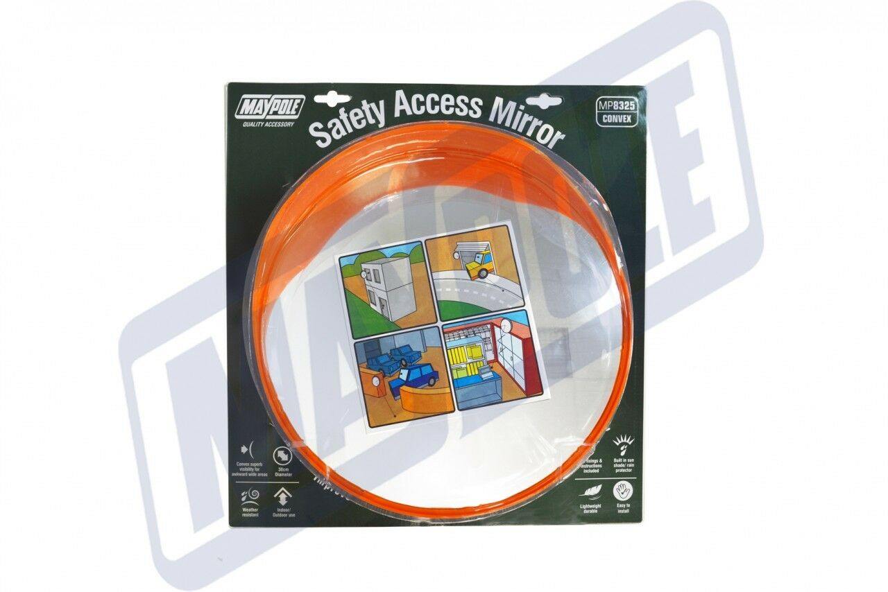 Wide Angle Convex Shatterproof Outdoor Road Driveway Mirror Maypole Mp8325 - Mid-Ulster Rotating Electrics Ltd