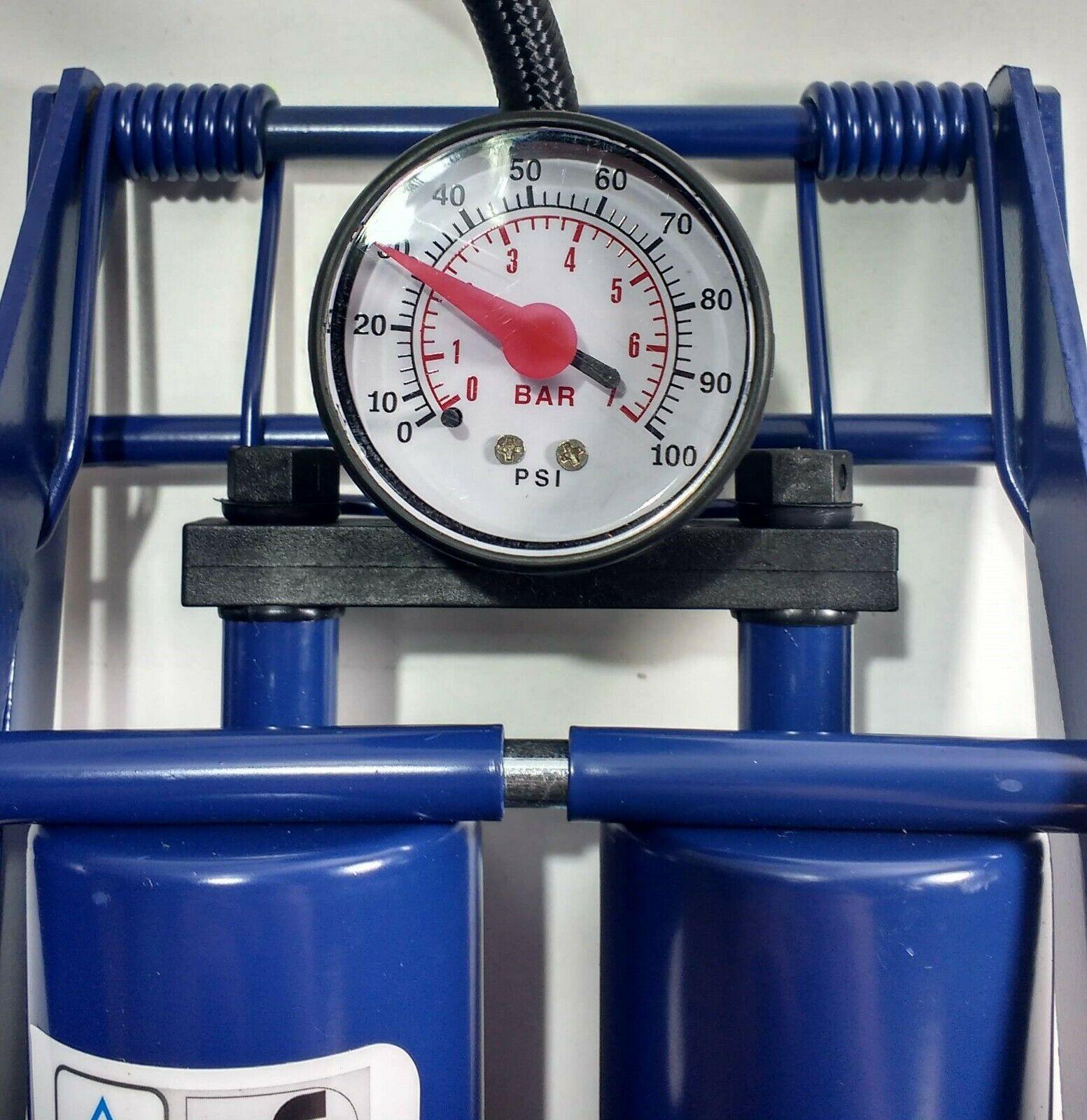 Double Piston Barrel Foot Pump Bike Car Football Genuine Maypole Mp784 - Mid-Ulster Rotating Electrics Ltd