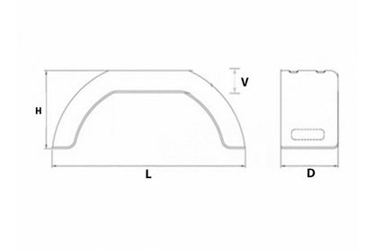 Plastic Trailer 8" Mudguard Pair Deluxe Bradley Erde Iforwilliams Maypole Mp2705 - Mid-Ulster Rotating Electrics Ltd