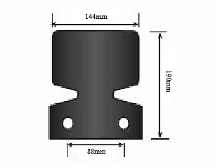 Tow Bar Bumper Protector Flange Style Black Metal Maypole Mp464B - Mid-Ulster Rotating Electrics Ltd