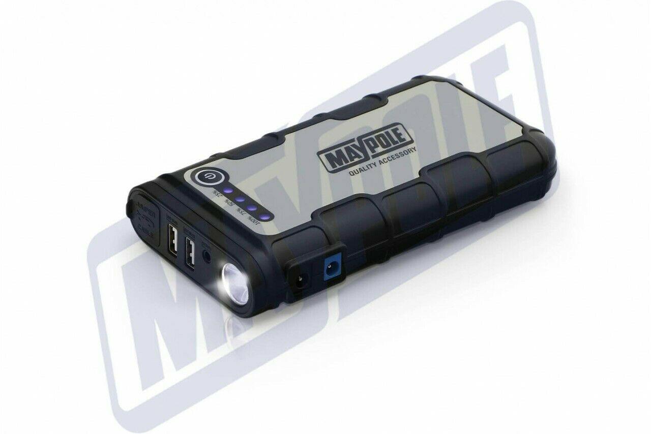 Jump Starter Power Pack 400A Usb Torch Fast Charge Lithium Ion Maypole Mp7430 - Mid-Ulster Rotating Electrics Ltd