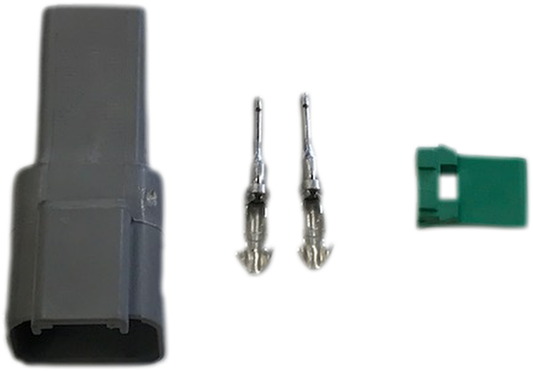 Deutsch 2 Way Plug Dt Series Male Connector Kit Mure Dt04-2P C015/W2P - Mid-Ulster Rotating Electrics Ltd