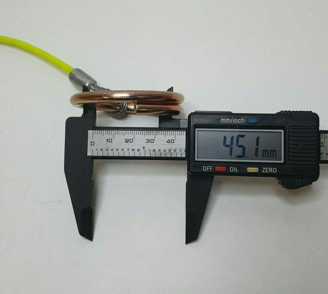 Trailer Breakaway Cable Yellow With Burst Ring For Caravan Maypole Mp5015B - Mid-Ulster Rotating Electrics Ltd