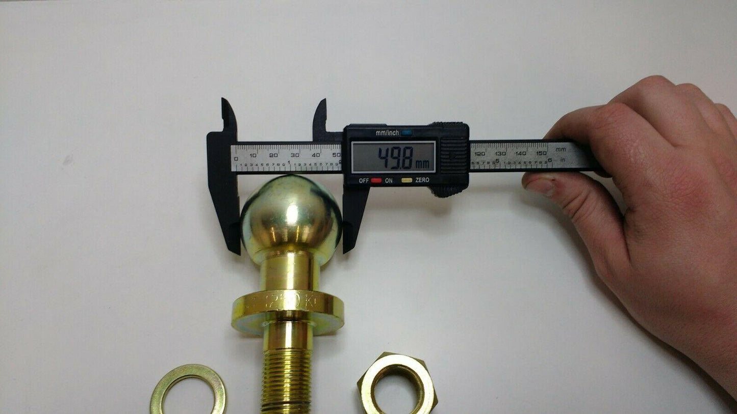 Tow Ball Pin 22Mm Short Threaded 1250Kg 50Mm Load 70Mm 22Mm Quad Maypole Mp48122 - Mid-Ulster Rotating Electrics Ltd