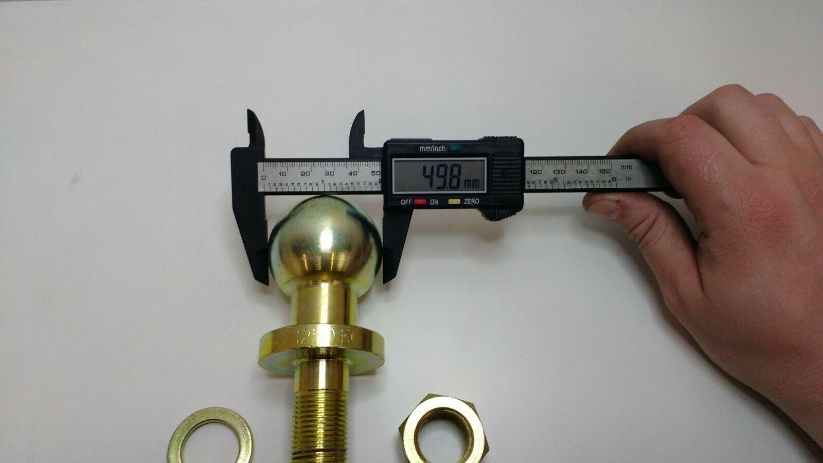 Tow Ball Pin 22Mm Short Threaded 1250Kg 50Mm Load 70Mm 22Mm Quad Maypole Mp48122 - Mid-Ulster Rotating Electrics Ltd
