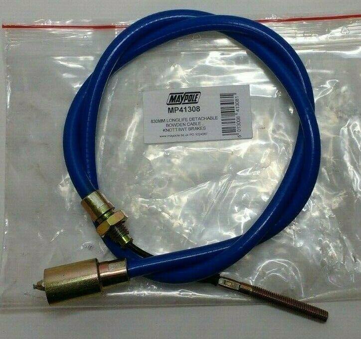 2 X Knott & Ifor Williams Trailer Brake Cables Detachable 830Mm Maypole Mp41308 - Mid-Ulster Rotating Electrics Ltd