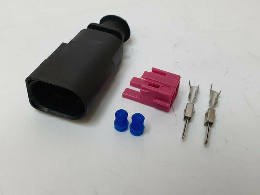 2 Pin Connector Plug Fan Airbag Sensor Male Audi Vw Skoda 1J0973802 Mure Pl71 - Mid-Ulster Rotating Electrics Ltd