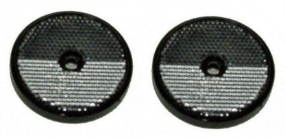 2 X Front Clear Screw On Reflector Trailer Truck Horsebox Round Maypole Mp162B - Mid-Ulster Rotating Electrics Ltd